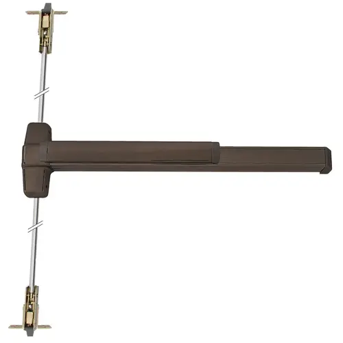 Concealed Vertical Rod Exit Device Dark Oxidized Satin Bronze Oil Rubbed