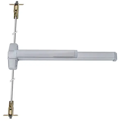 Concealed Vertical Rod Exit Device Satin Aluminum Clear Anodized