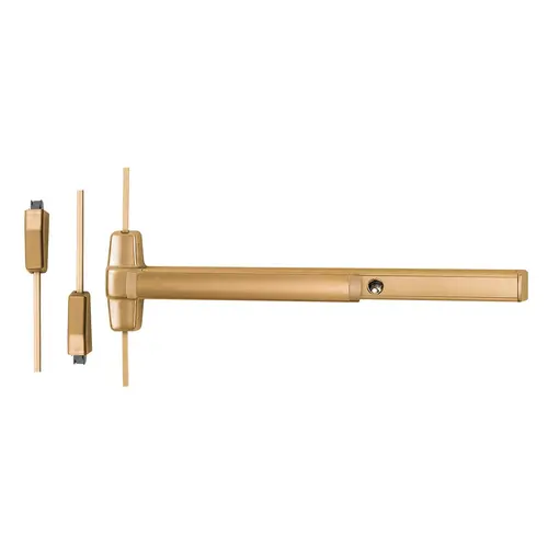 Von Duprin Surface Vertical Rod Exit Device Satin Bronze Clear Coated