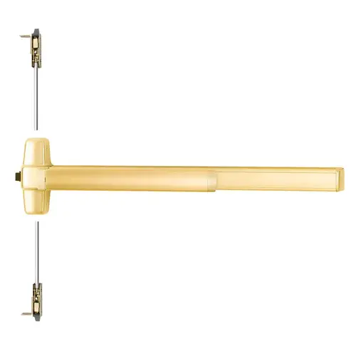 Von Duprin Concealed Vertical Rod Exit Device Bright Brass