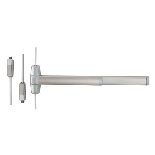 Von Duprin Surface Vertical Rod Exit Device Satin Nickel Plated Clear Coated