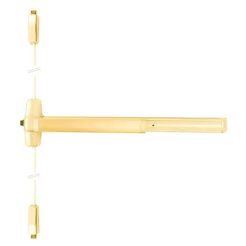 Von Duprin Surface Vertical Rod Exit Device Bright Brass