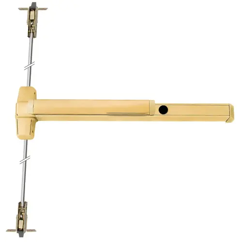 Von Duprin Concealed Vertical Rod Exit Device Bright Brass