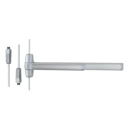 Surface Vertical Rod Exit Device Satin Aluminum Clear Anodized