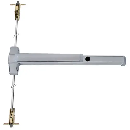 Von Duprin Concealed Vertical Rod Exit Device Satin Aluminum Clear Anodized