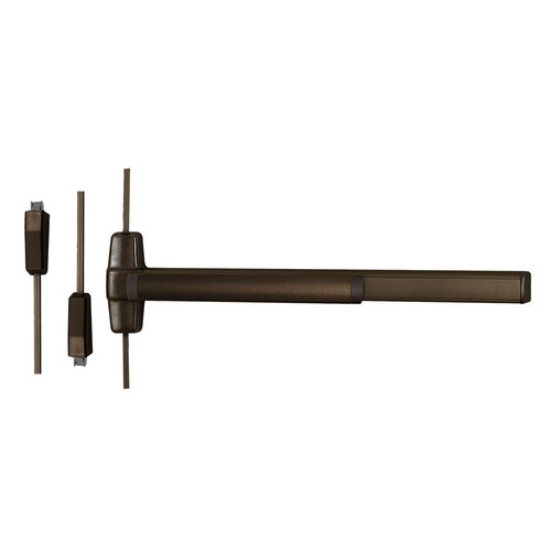 Von Duprin Surface Vertical Rod Exit Device Dark Bronze Anodized Aluminum