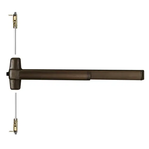 Von Duprin Concealed Vertical Rod Exit Device Dark Bronze Anodized Aluminum