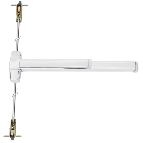 Von Duprin Concealed Vertical Rod Exit Device Bright Chrome