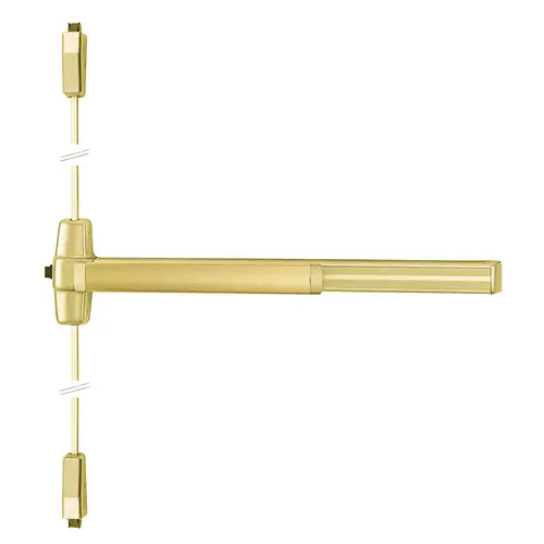 Von Duprin Surface Vertical Rod Exit Device Satin Brass