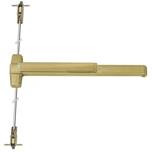 Von Duprin Concealed Vertical Rod Exit Device Satin Brass