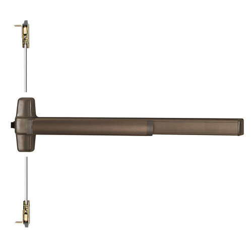 Von Duprin Concealed Vertical Rod Exit Device Dark Oxidized Satin Bronze Oil Rubbed