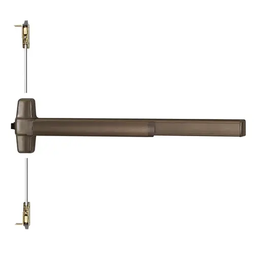 Concealed Vertical Rod Exit Device Dark Oxidized Satin Bronze Oil Rubbed