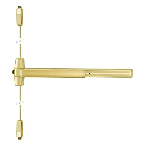 Von Duprin Surface Vertical Rod Exit Device Satin Brass