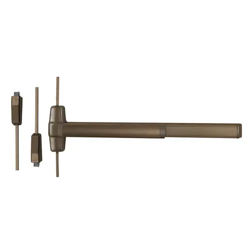 Surface Vertical Rod Exit Device Dark Oxidized Satin Bronze Oil Rubbed