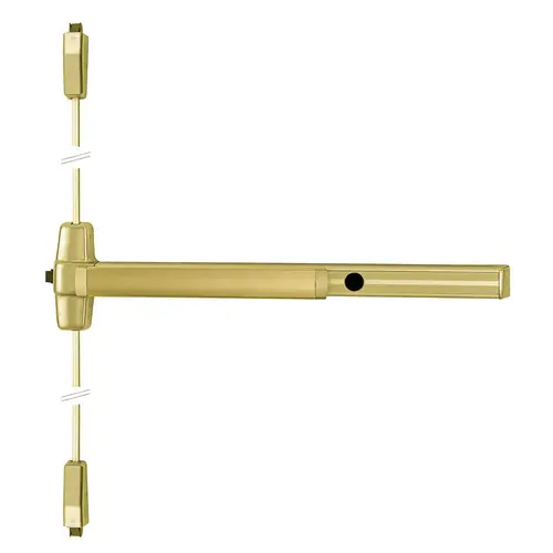 Von Duprin Surface Vertical Rod Exit Device Satin Brass