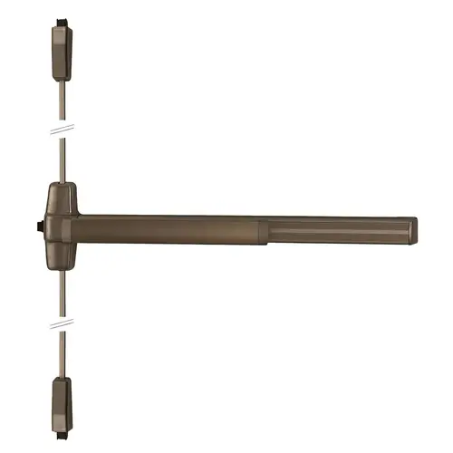 Von Duprin Surface Vertical Rod Exit Device Dark Oxidized Satin Bronze Oil Rubbed