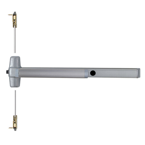 Von Duprin Concealed Vertical Rod Exit Device Satin Aluminum Clear Anodized