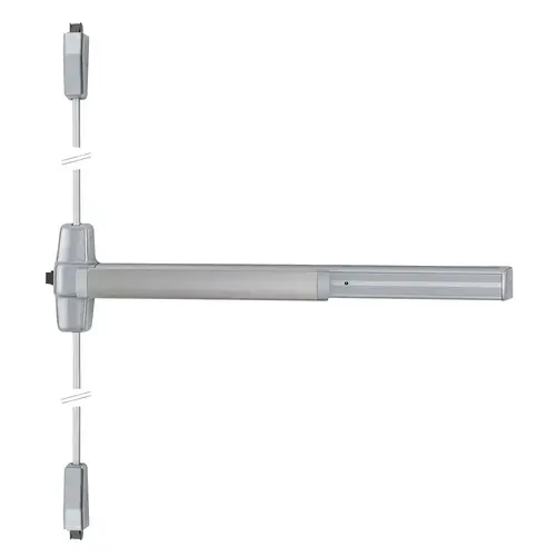 Von Duprin Surface Vertical Rod Exit Device Satin Aluminum Clear Anodized