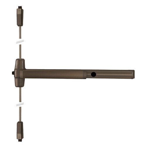 Von Duprin Surface Vertical Rod Exit Device Dark Oxidized Satin Bronze Oil Rubbed