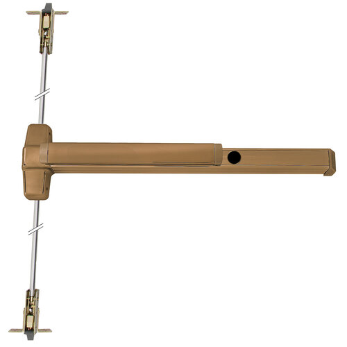 Von Duprin Concealed Vertical Rod Exit Device Satin Bronze Clear Coated