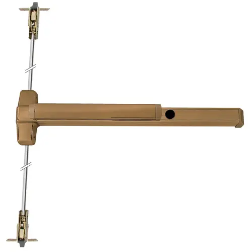 Von Duprin Concealed Vertical Rod Exit Device Satin Bronze Clear Coated