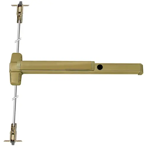 Von Duprin Concealed Vertical Rod Exit Device Satin Brass