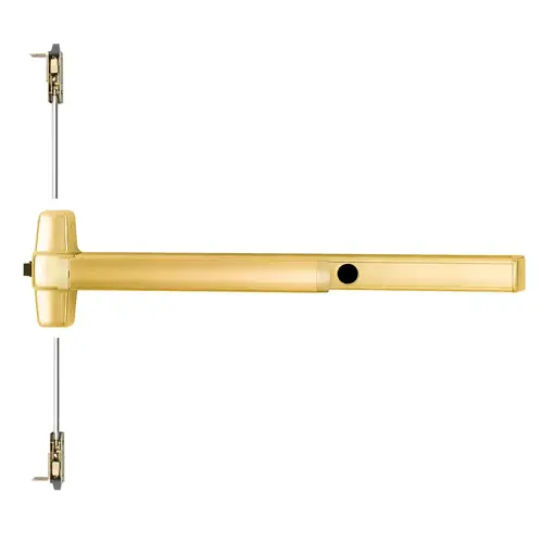 Von Duprin Concealed Vertical Rod Exit Device Bright Brass