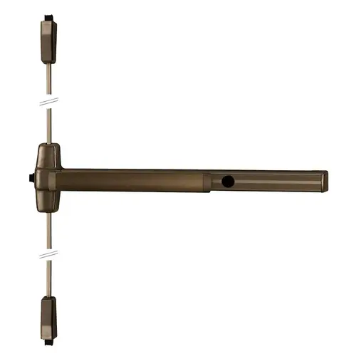 Von Duprin Surface Vertical Rod Exit Device Dark Bronze Anodized Aluminum