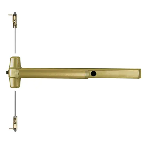 Von Duprin Concealed Vertical Rod Exit Device Satin Brass