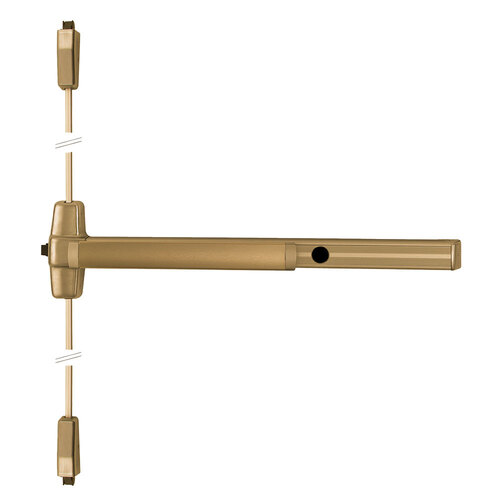 Von Duprin Surface Vertical Rod Exit Device Satin Bronze Clear Coated