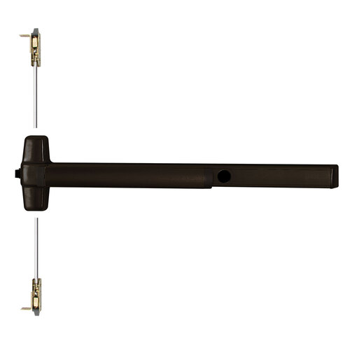 Von Duprin Concealed Vertical Rod Exit Device Dark Bronze Anodized Aluminum