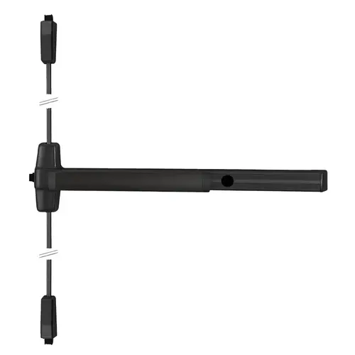 Von Duprin Surface Vertical Rod Exit Device Black Anodized Aluminum