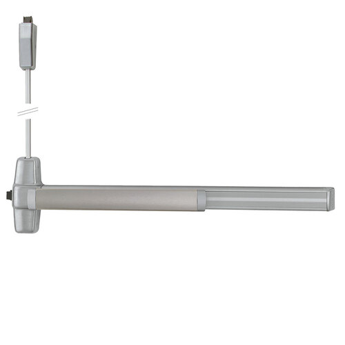 LBR Von Duprin Surface Vertical Rod Exit Device Satin Aluminum Clear Anodized