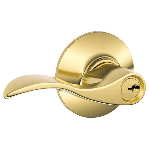 Tubular Lock Bright Brass