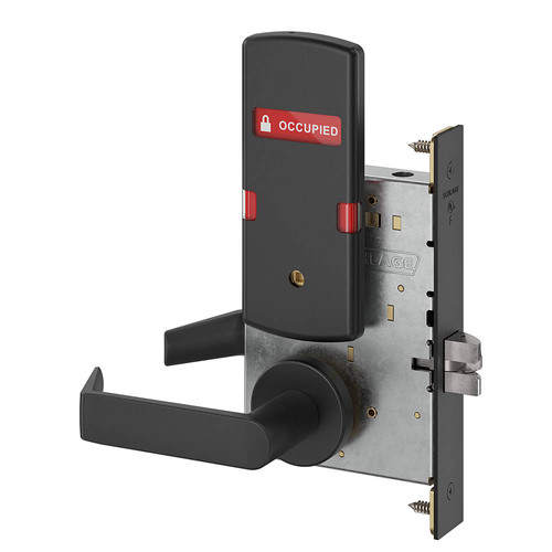 Mortise Lock Flat Black Coated