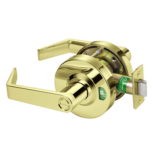 Cylindrical Lock Bright Brass