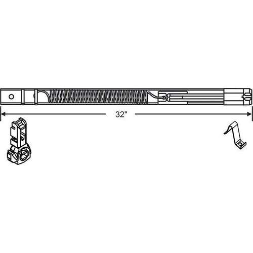 32in Inverted Tilt Balance With Clip and Shoe 34-37Lbs Double Spring