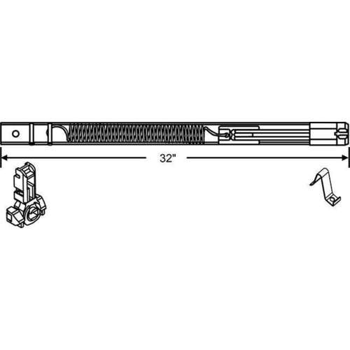 32in Inverted Tilt Balance With Clip and Shoe 34-37Lbs Double Spring