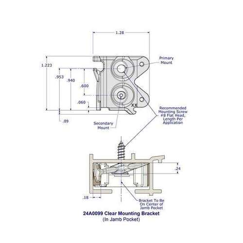 Constant Force Mounting Brackt Plastic