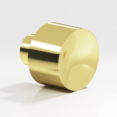 185 Series 1-1/4" Diameter Cabinet Knob Polished Brass Finish