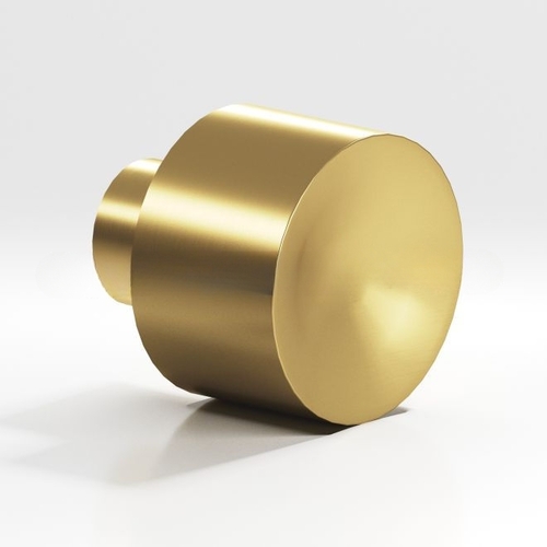 185 Series 1-1/4" Diameter Cabinet Knob Satin Brass Finish