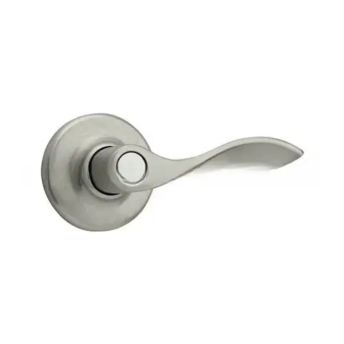 Balboa Lever Privacy Door Lock with 6AL Latch and RCS Strike Satin Nickel Finish