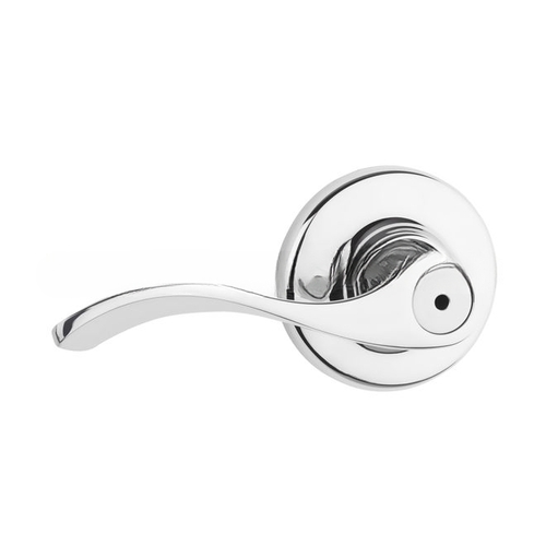 Balboa Lever Privacy Door Lock with 6AL Latch and RCS Strike Bright Chrome Finish