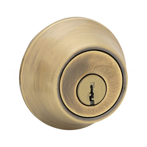 Double Cylinder Deadbolt with RCAL Latch and Dual RCS and 5303 Full Lip Strike Antique Brass Finish