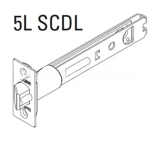 5" Square Deadlatch for US26 Bright Chrome and US26D Satin Chrome Finish