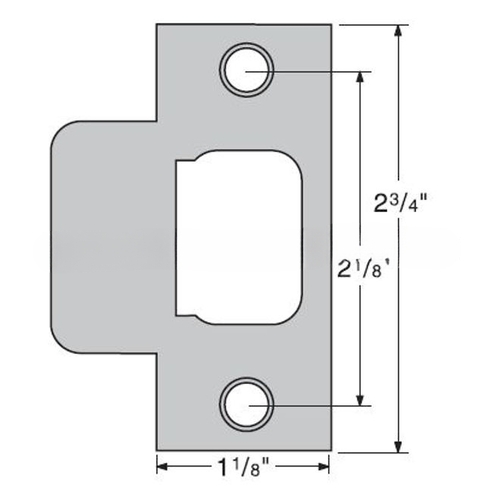 Deadbolt T Strike Satin Nickel Finish