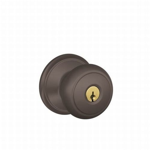 Andover Knob Keyed Entry Lock C Keyway with 16211 Latch and 10063 Strike Oil Rubbed Bronze Finish