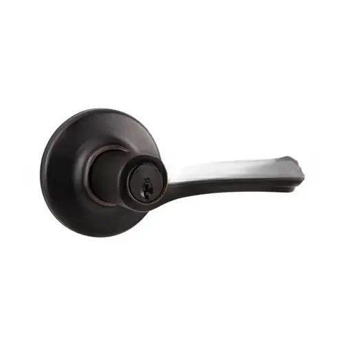 Dorian Lever Entry Door Lock with 6AL Latch and RCS Strike Venetian Bronze Finish