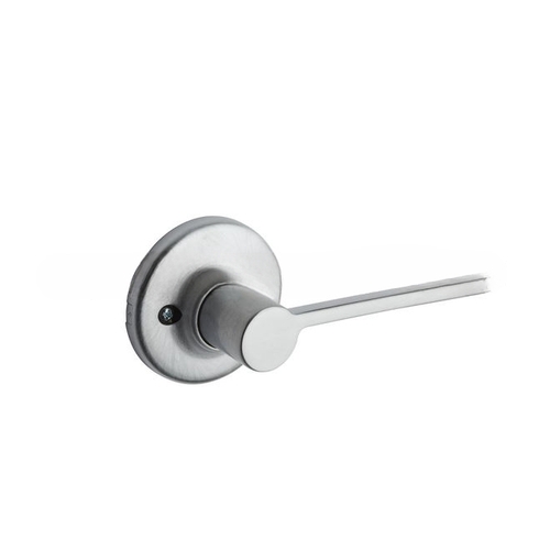 Right Hand Ladera Lever with Round Rose Half Dummy Lock Satin Chrome Finish