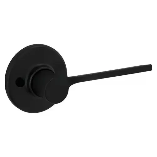 Right Hand Ladera Lever with Round Rose Half Dummy Lock Matte Black Finish